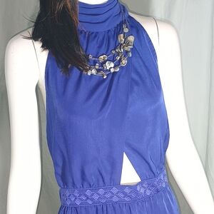 Purple Backless Purple Dress